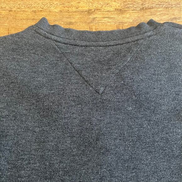 Vintage Tommy Hilfiger Y2K Sweater Mens L High V Neck Grunge Stripe Logo 90s - Picture 6 of 10